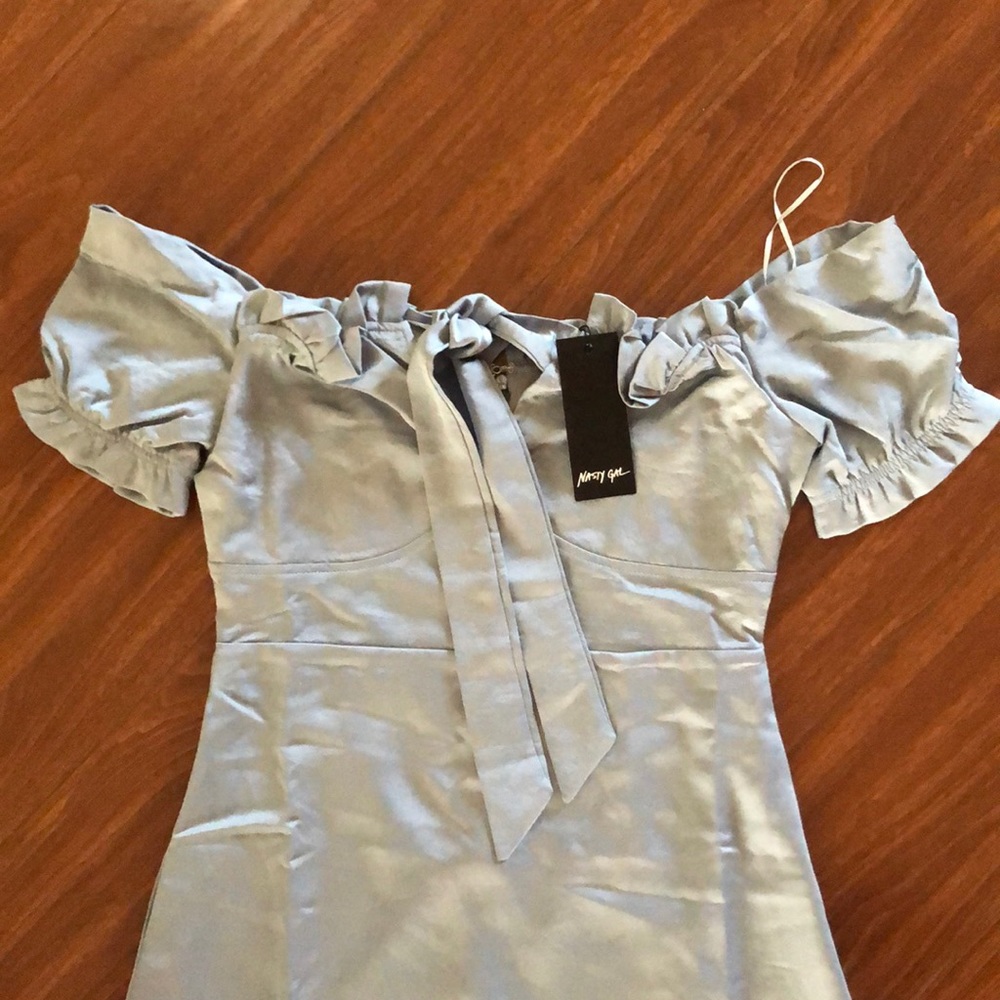 Nasty Gal Satin Maxi Dress - Picture 3 of 4
